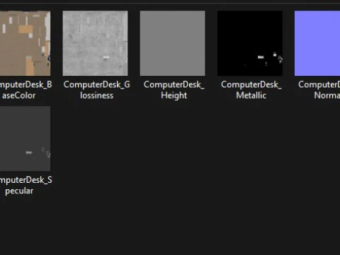 Computer Desk 3D Model
