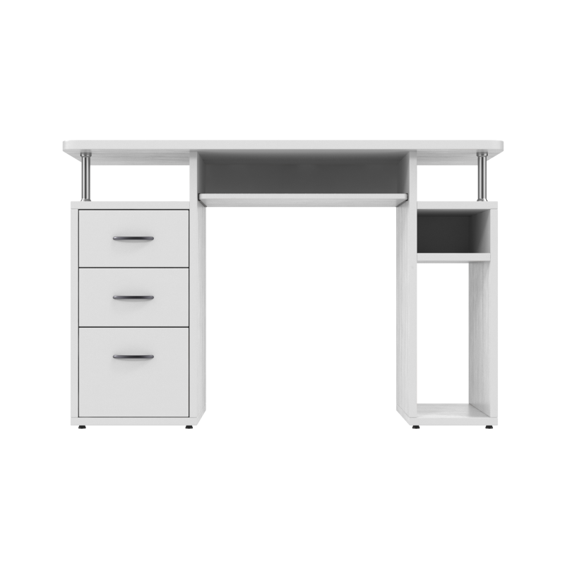 White Desk 3D 모델 .c4d .max .obj .3ds .fbx .stl .blend