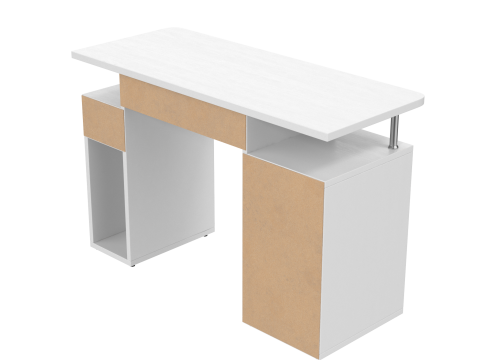White Desk 3D 모델