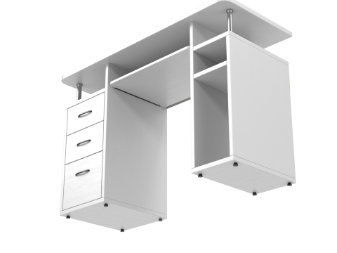 White Desk 3D 모델