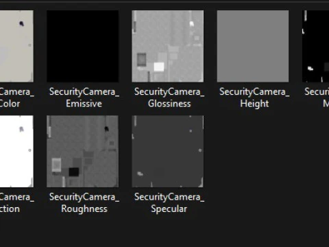 防犯カメラ 3Dモデル