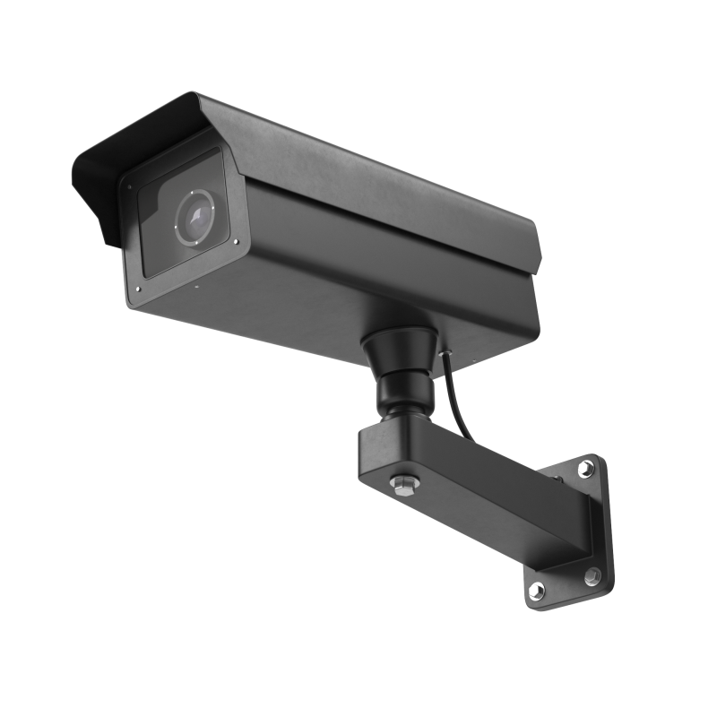 Black Security Camera 3D Model .c4d .max .obj .3ds .fbx .stl .blend