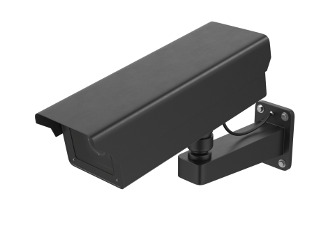 Black Security Camera 3D Model