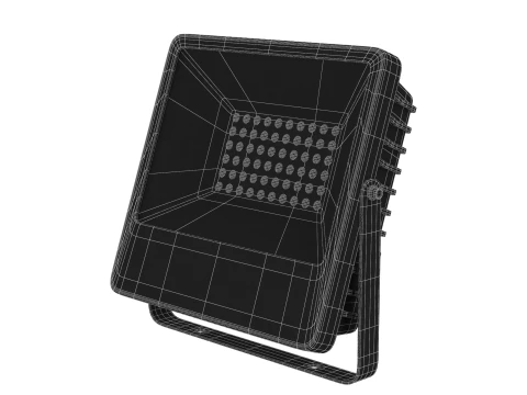 Luce di inondazione bianca Modello 3D