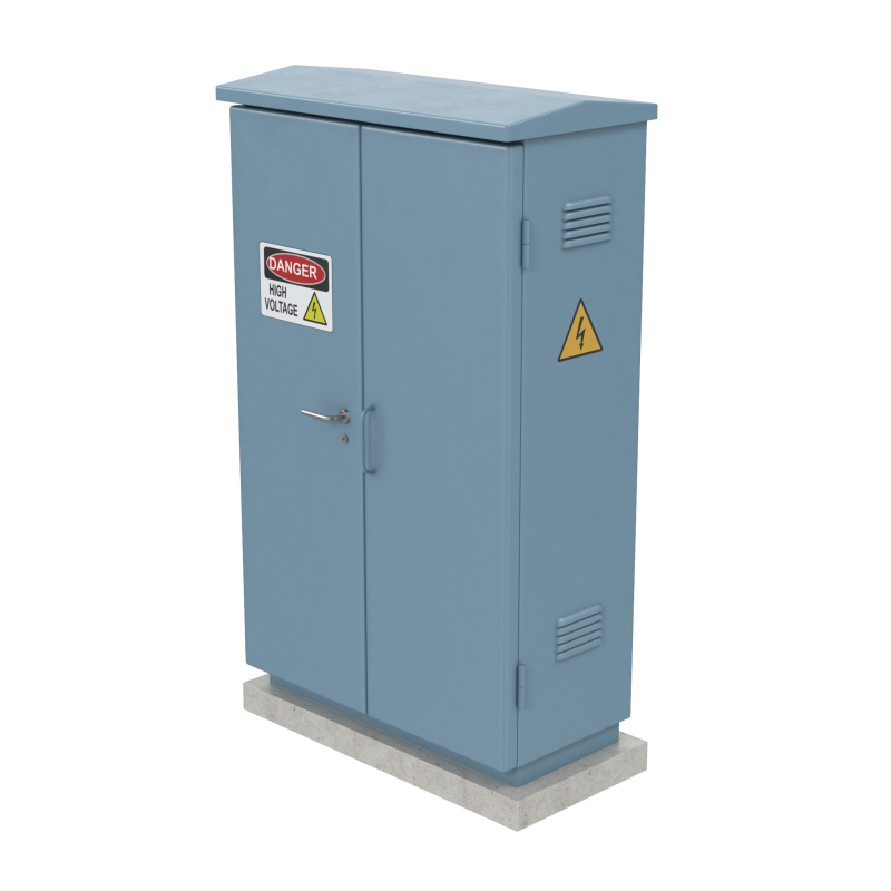 Electric Box 3D Model .c4d .max .obj .3ds .fbx .stl .blend