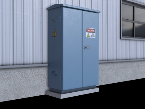 Industrial Building 3D मॉडल