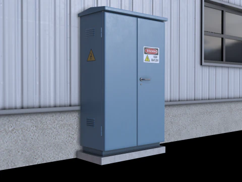 Industrial Building 3D Model