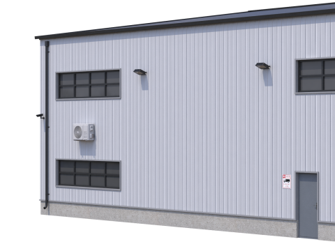 Industrial Building 3D मॉडल