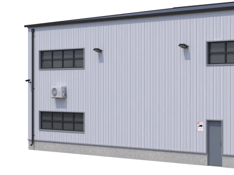 Industrial Building 3D Model