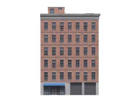 Apartment Building 2 3D मॉडल