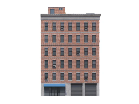 Apartment Building 2 3D Model