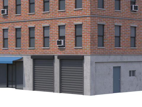 Apartment Building 2 3D मॉडल