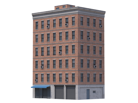 Apartment Building 2 3D मॉडल