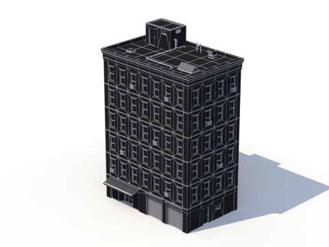 Apartment Building 2 3D मॉडल