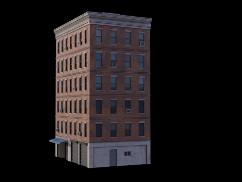 Apartment Building 2 3D मॉडल
