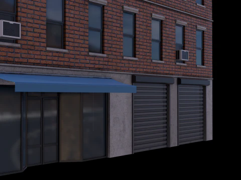 Apartment Building 2 3D Model