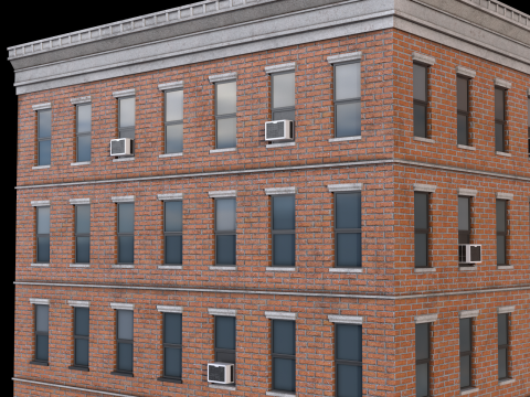 Apartment Building 2 3D मॉडल