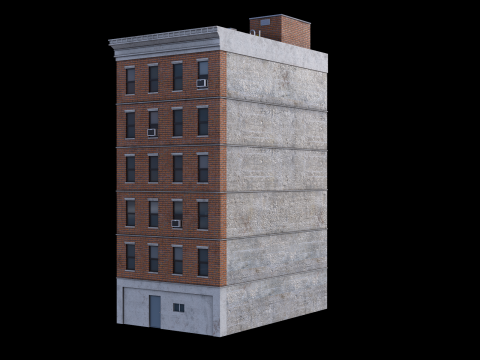 Apartment Building 2 3D मॉडल