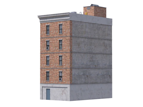 Apartment Building 3 3D Model