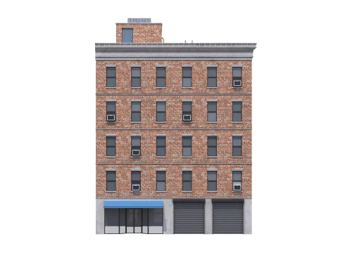 Apartment Building 3 3D Model