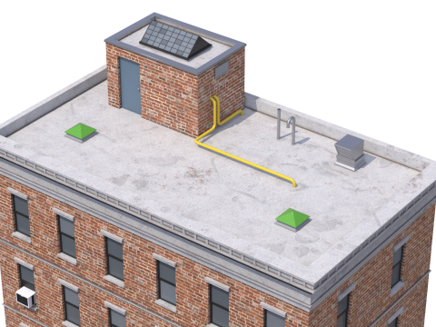 Apartment Building 3 3D Model