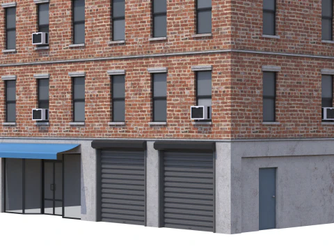 Apartment Building 3 3D Model