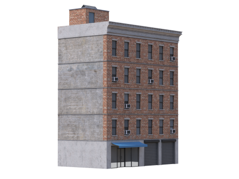 Apartment Building 3 3D Model
