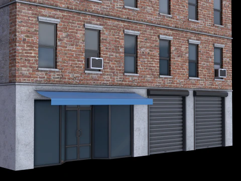 Apartment Building 3 3D Model