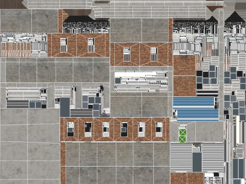 Apartment Building 4 3D Model