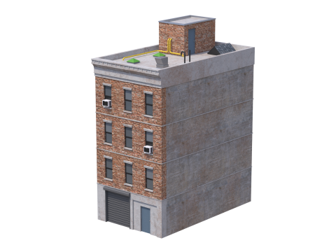 Apartment Building 5 3D Model