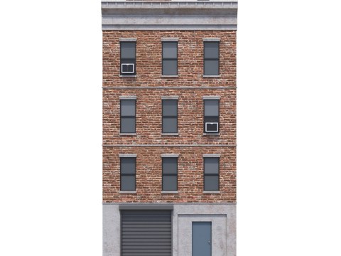 Apartment Building 5 3D Model