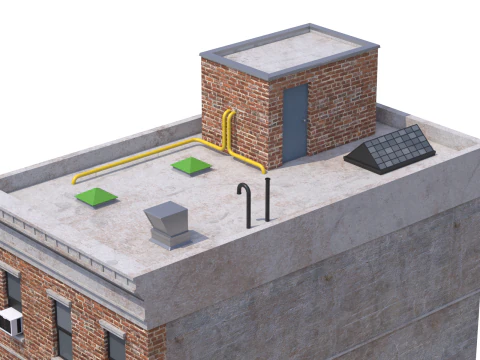 Apartment Building 5 3D Model