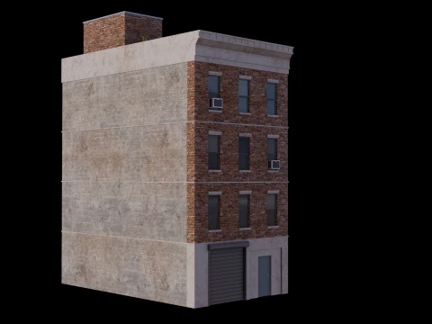 Apartment Building 5 3D Model
