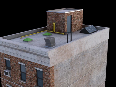 Apartment Building 5 3D Model