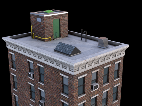 Apartment Building Modèle 3D