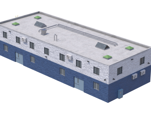 Industrial Building 2 3Dモデル