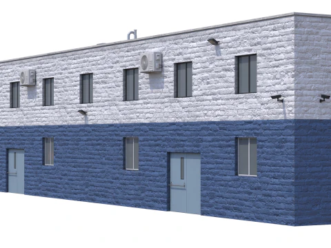 Industrial Building 2 3D Model