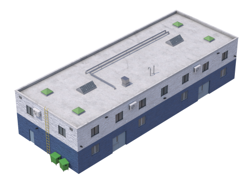 Industrial Building 2 3Dモデル