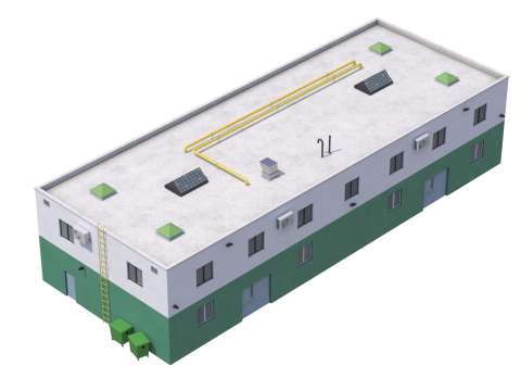 Industrial Building 3 Model 3D