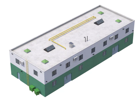 Industrial Building 3 3D Model