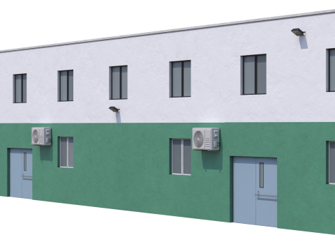 Industrial Building 3 Model 3D