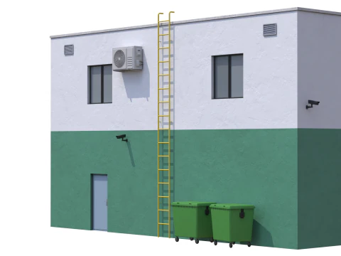 Industrial Building 3 3D Model