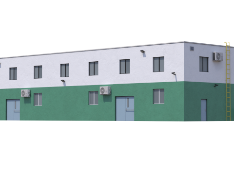 Industrial Building 3 Model 3D