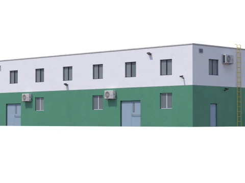 Industrial Building 3 3D Model