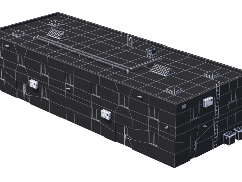 Industrial Building 3 Model 3D