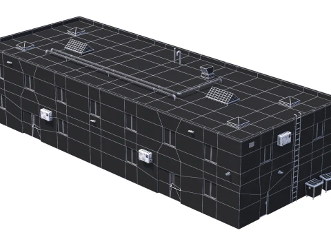 Industrial Building 3 3D Model