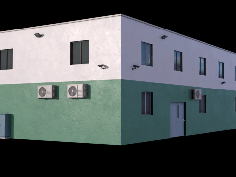 Industrial Building 3 3D Model