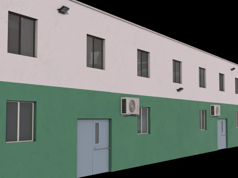 Industrial Building 3 3D Model