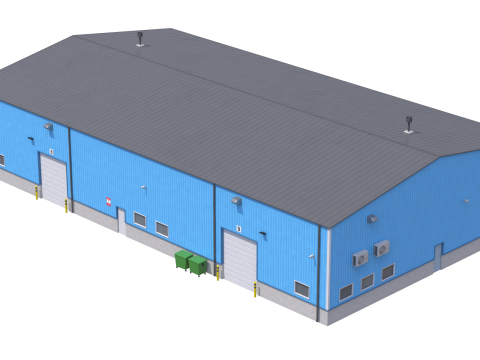 Industrial Building 4 3Dモデル