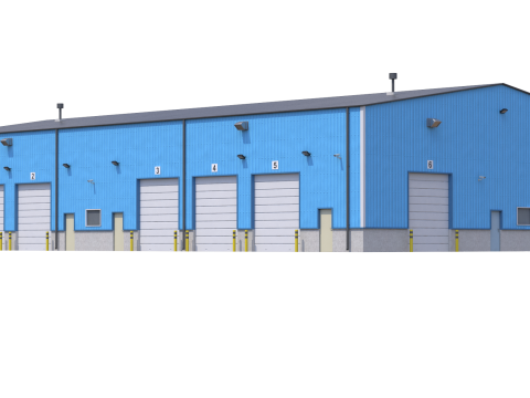 Industrial Building 4 3Dモデル